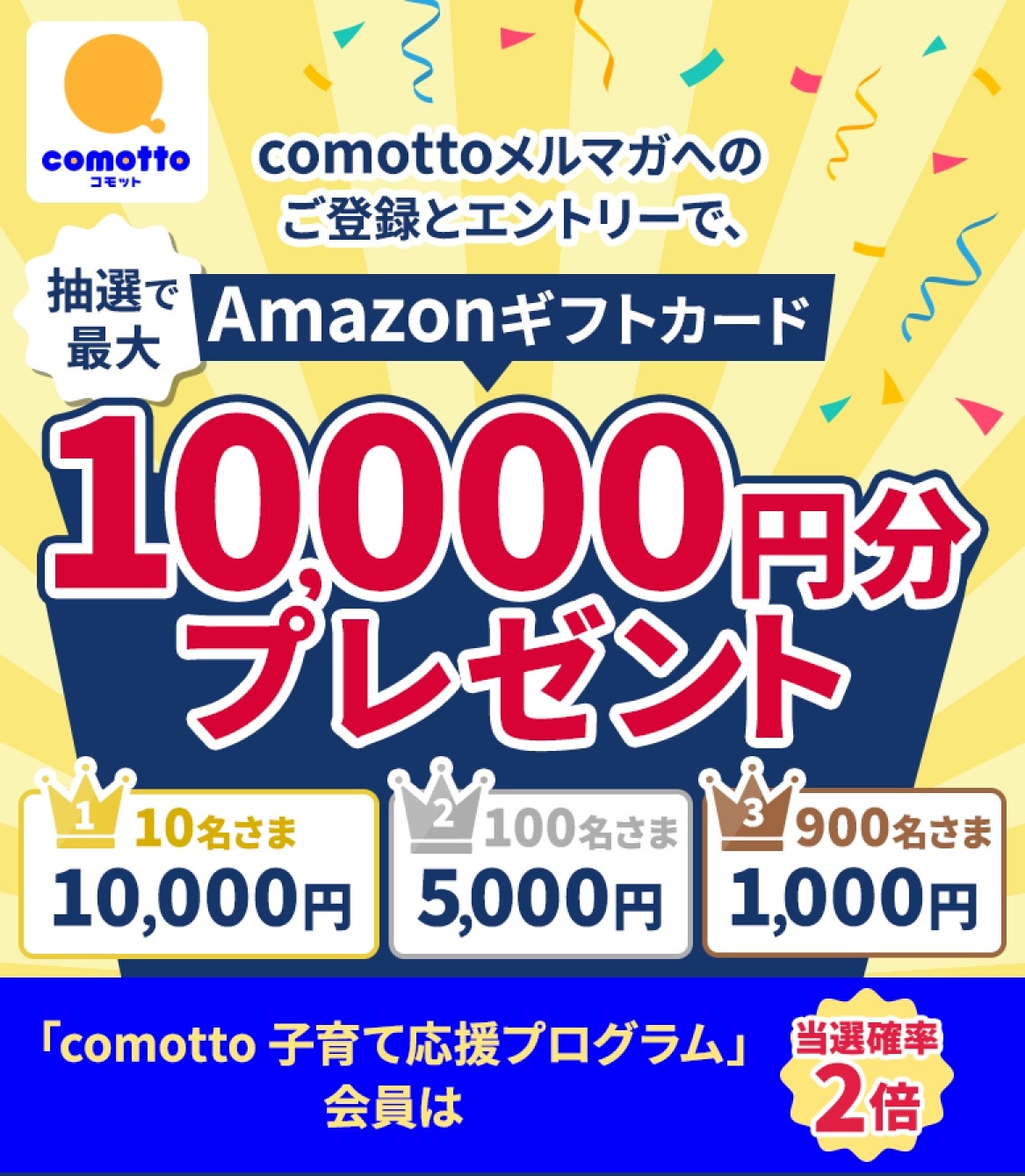 Amazonギフトカード最大10,000円分が抽選で合計1,010名に当たる。 | 激安らぼ